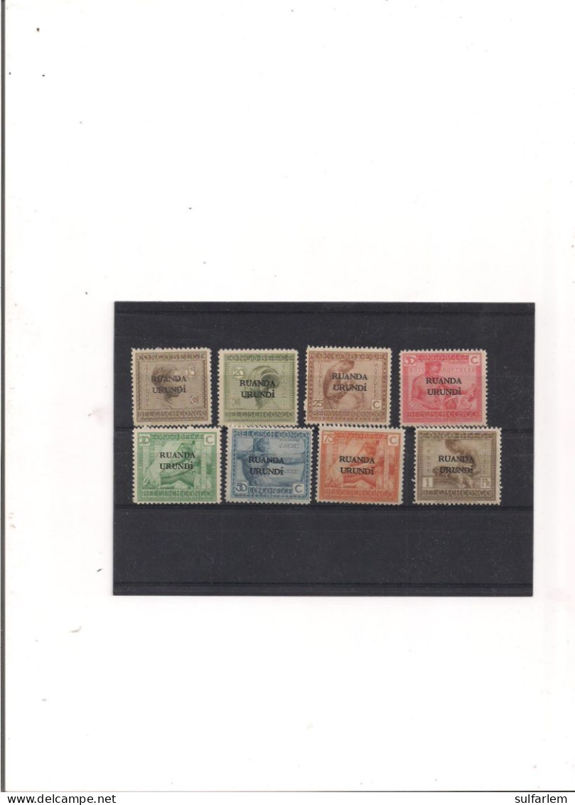 Ruanda Urundi Sélection COB Vloors.1924/1925 MNH Et MH - Ongebruikt