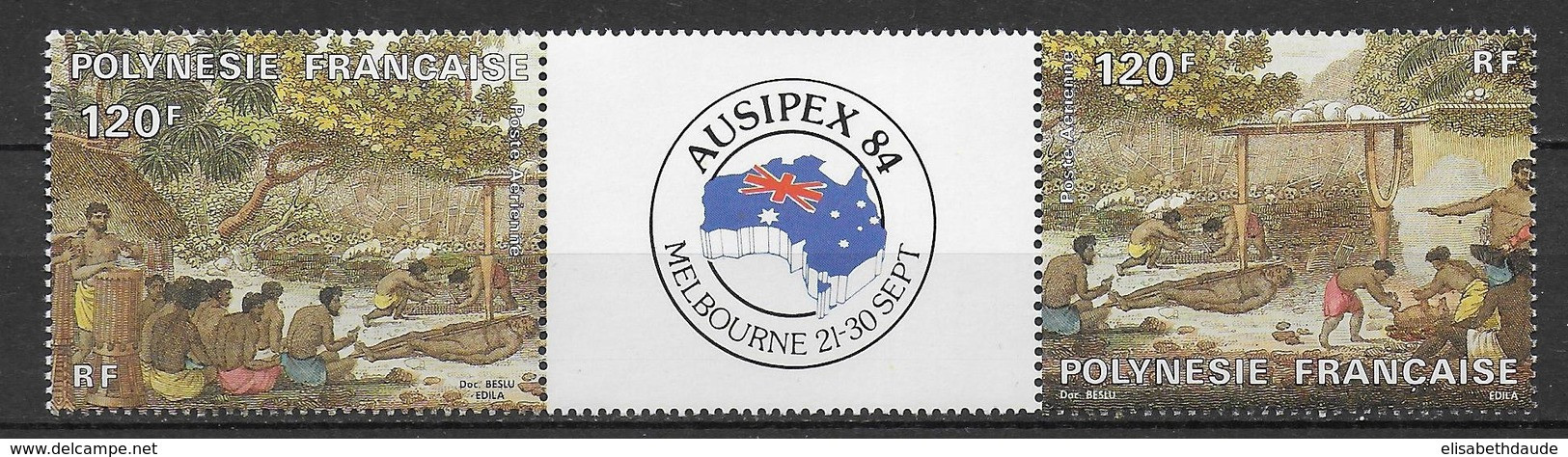 POLYNESIE - 1984 - PORT GRATUIT A PARTIR DE 5 EUR D'ACHAT - POSTE AERIENNE - YVERT N° 185A ** MNH - COTE = 10 EUR. - - Unused Stamps