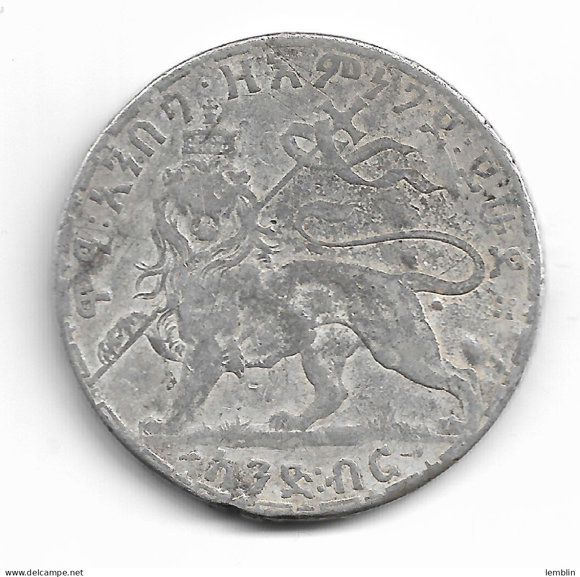 ETHIOPIE - BIRR OU THALER DE MENELIK II EN ARGENT 40 Mm 28,08 G 1895 PARIS - Aethiopien