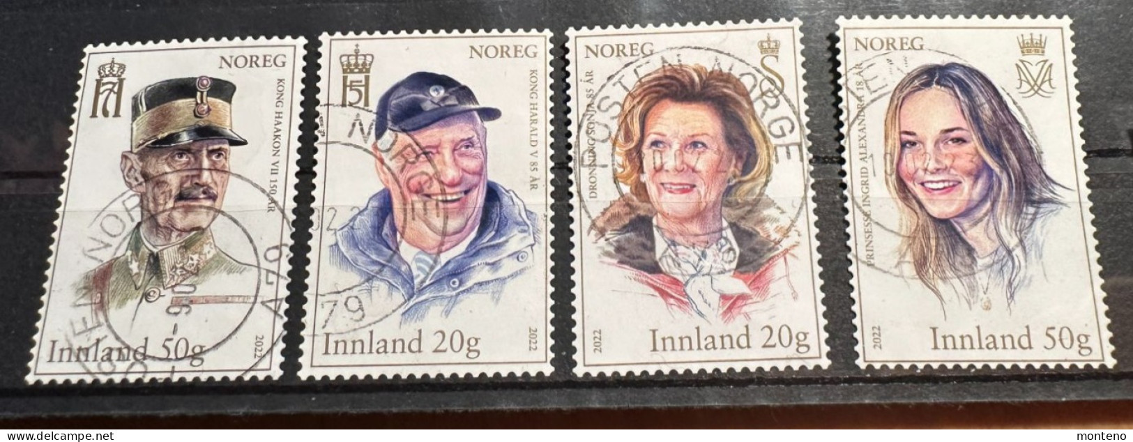 Norvège   2022  Y Et T  2011/4  O    Mi 2072/5 - Used Stamps