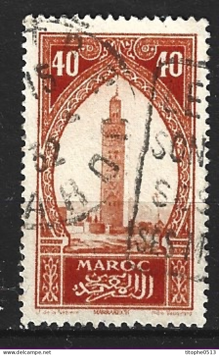 MAROC. N°110 Oblitéré De 1923-7. La Koutoubia. - Mezquitas Y Sinagogas