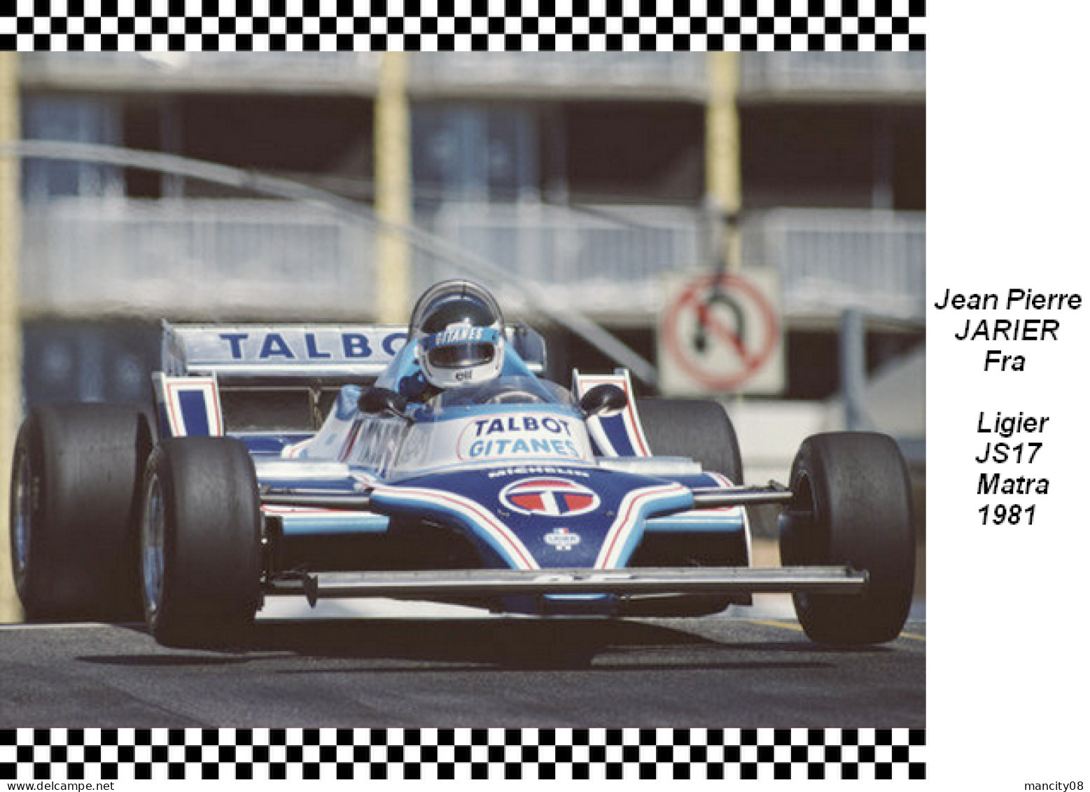 Jean Pierre  Jarier  Ligier JS17 1981 - Grand Prix / F1