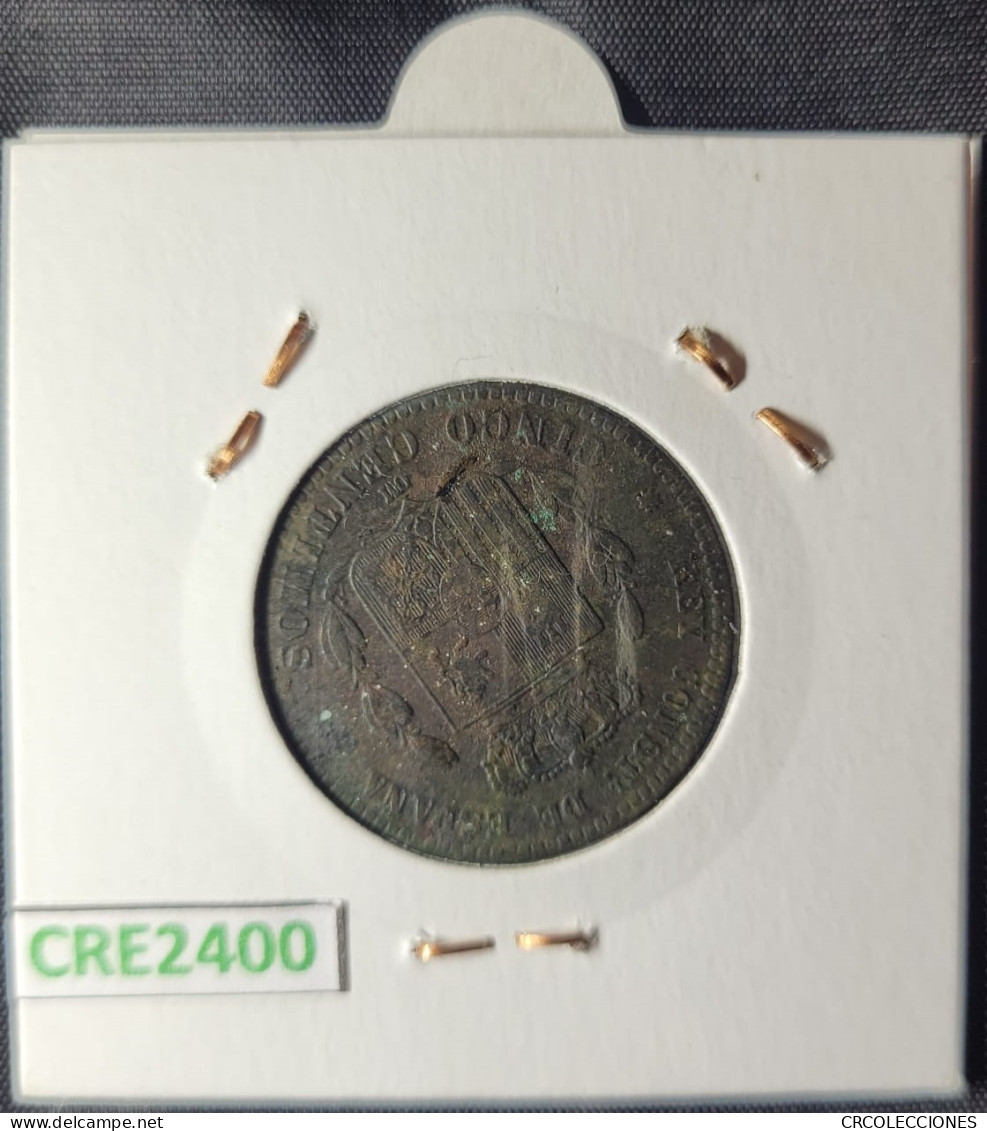 CRE2400 Moneda España Alfonso XII 5 Céntimos 1878 12 - Autres & Non Classés