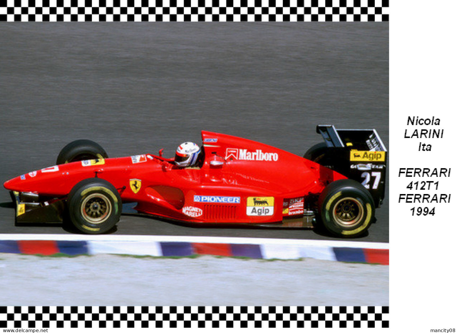 Nicola  Larini  Ferrari   412T1   1994 - Grand Prix / F1