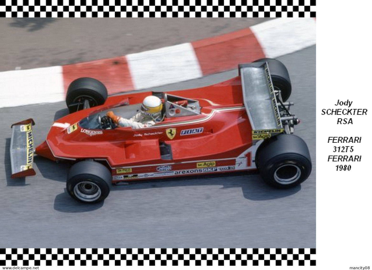 Jody Scheckter  Ferrari 312T5 1980 - Grand Prix / F1