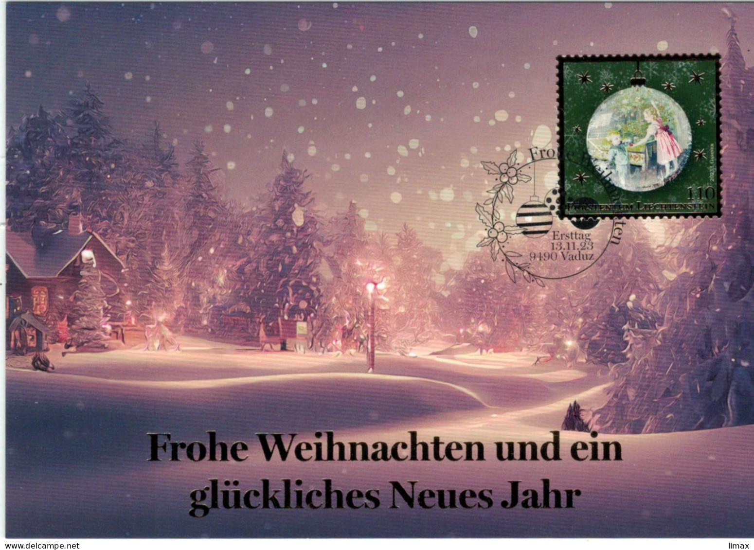 9490 Vaduz 2023 Weihnachten - Brieven En Documenten