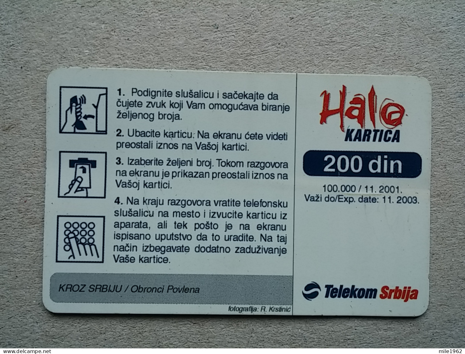 T-563 - SERBIA, Telecard, Télécarte, Phonecard, Halo Kartica - Jugoslawien