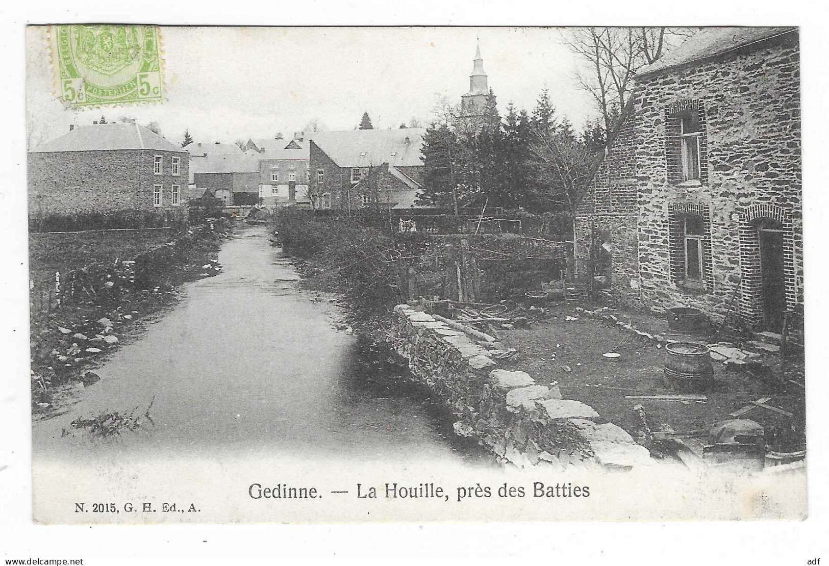 CPA GEDINNE, LA HOUILLE, PRES DES BATTIES, BELGIQUE - Gedinne