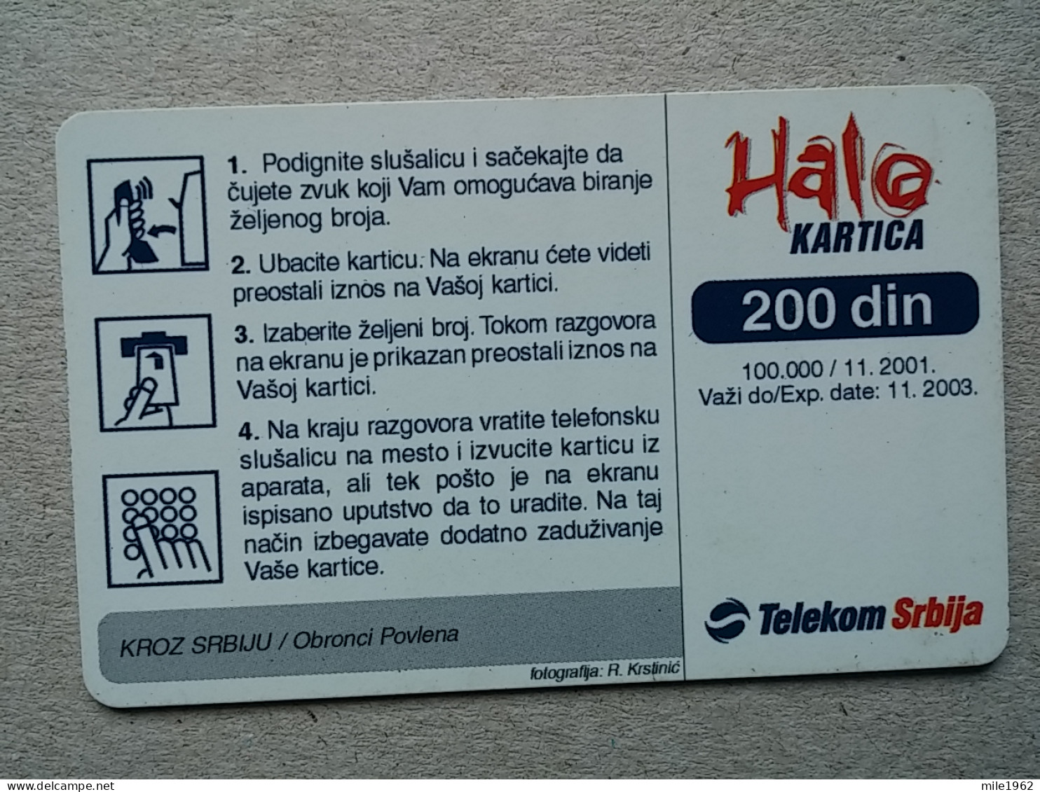 T-566 - SERBIA, Telecard, Télécarte, Phonecard, Halo Kartica - Yugoslavia