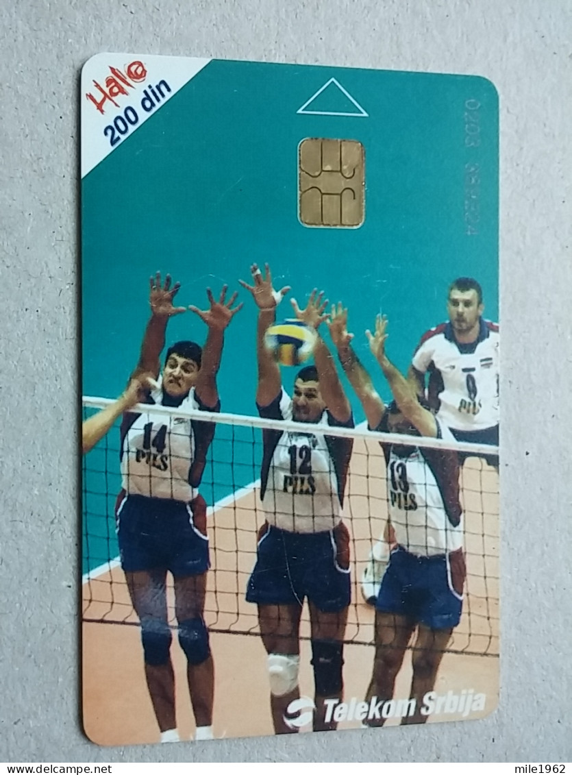 T-566 - SERBIA, Telecard, Télécarte, Phonecard, Halo Kartica, Volleyball - Jugoslavia