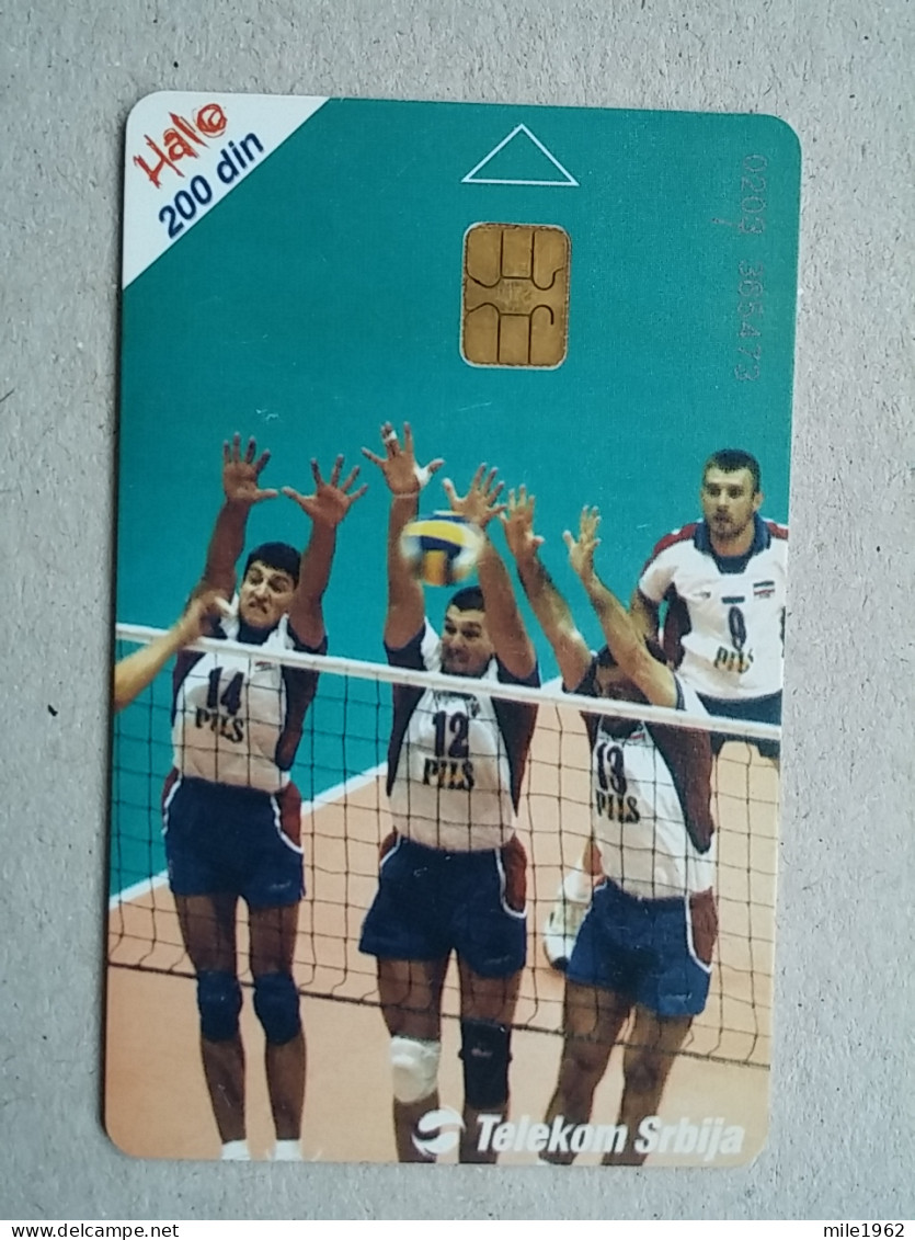 T-569 - SERBIA, Telecard, Télécarte, Phonecard, Halo Kartica, Volleyball - Joegoslavië