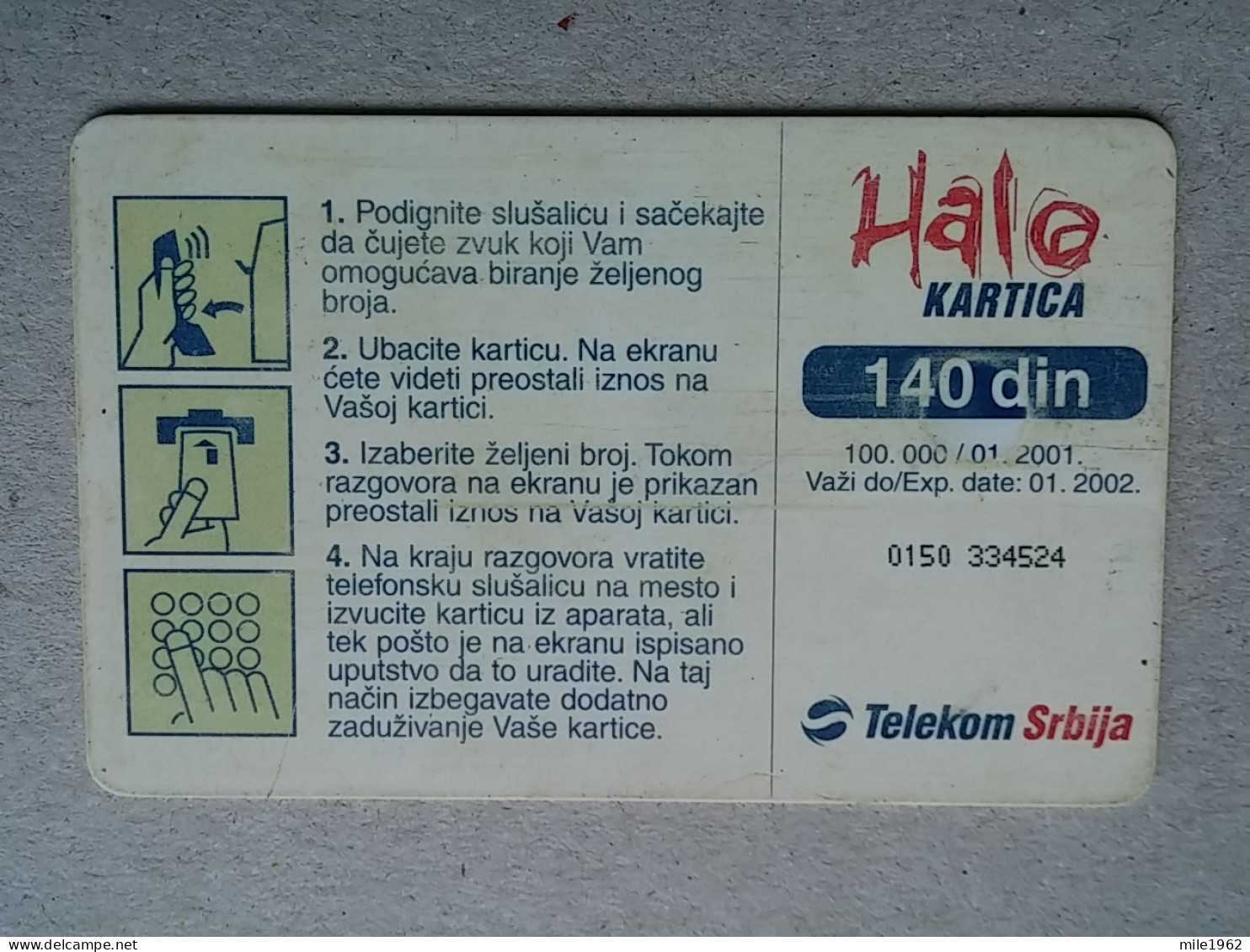 T-572 - SERBIA, Telecard, Télécarte, Phonecard, Halo Kartica, - Yougoslavie