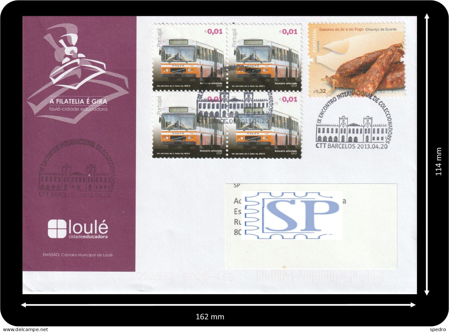 Portugal 2013 Carimbo Comemorativo IX Encontro Internacional De Colecionadores Barcelos Chouriço Da Guarda - Postmark Collection