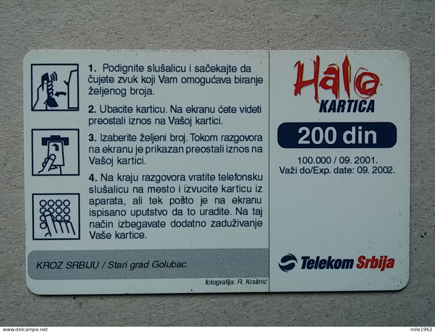 T-572 - SERBIA, Telecard, Télécarte, Phonecard, Halo Kartica, - Jugoslawien