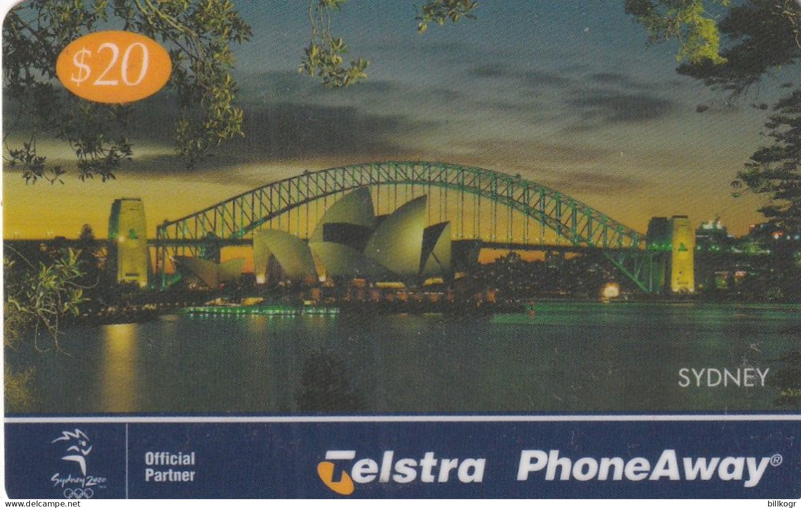 AUSTRALIA - Sydney, City Lights, Telstra Prepaid Card $20, Exp.date 01/02, Used - Australie