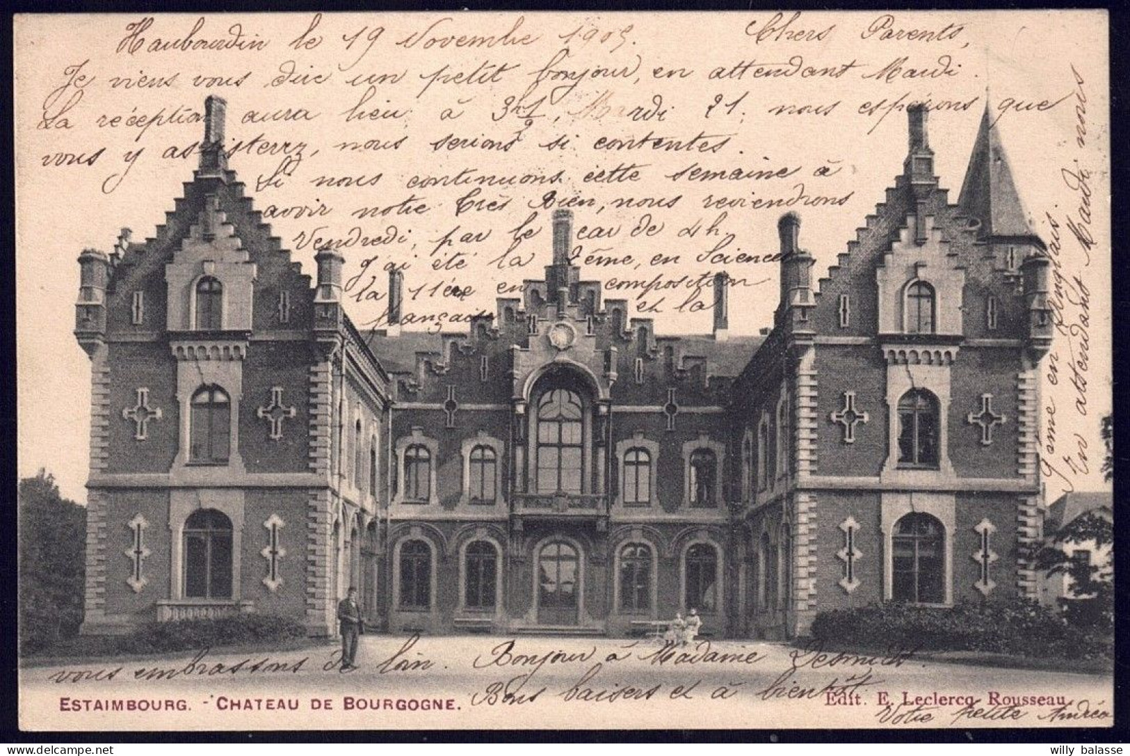 +++ CPA - ESTAIMBOURG - Château De Bourgogne   // - Estaimpuis