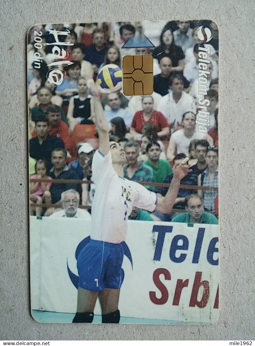 T-574 - SERBIA, Telecard, Télécarte, Phonecard, Halo Kartica, Volleyball - Jugoslawien