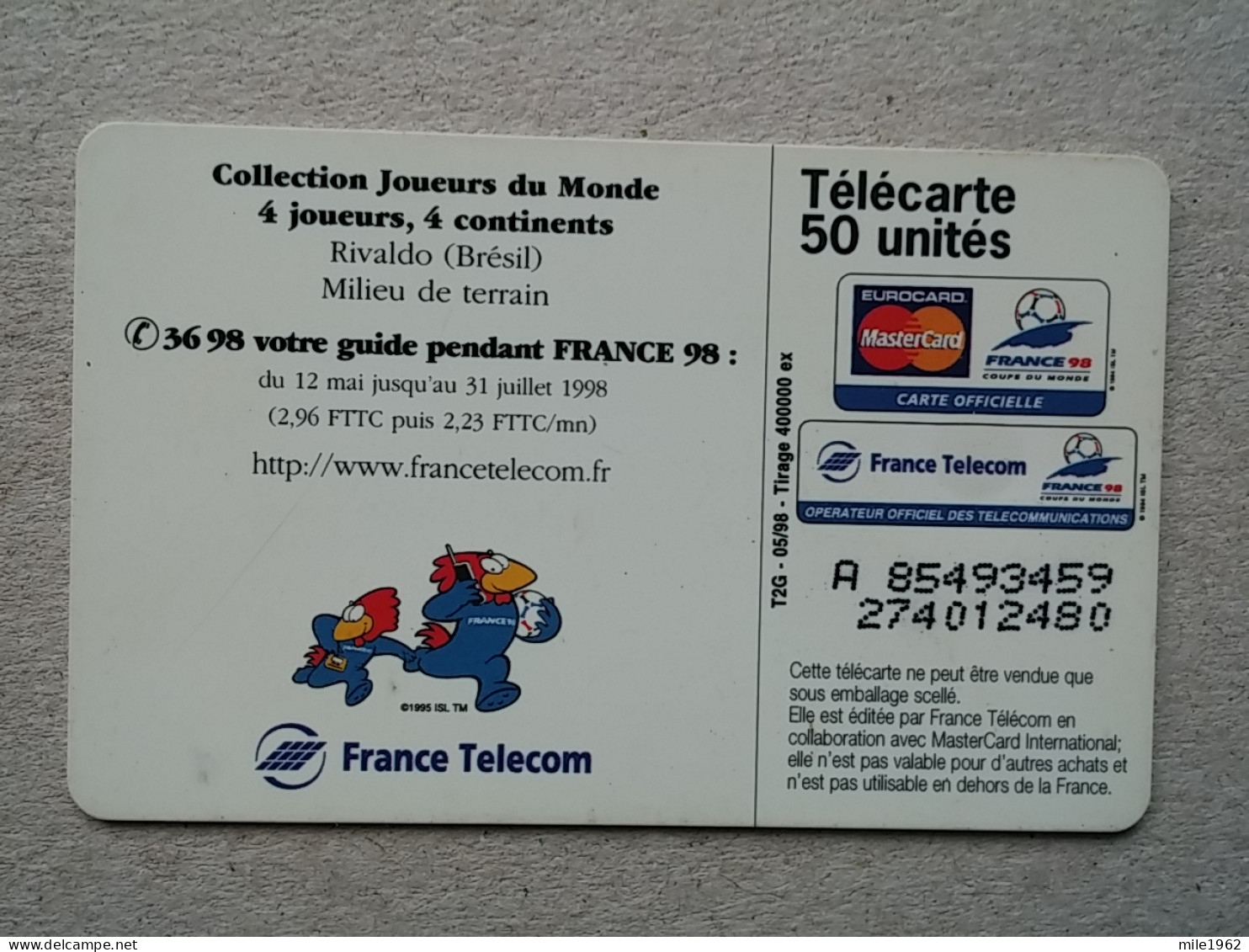 T-575 - FRANCE , Telecard, Télécarte, Phonecard, SPORT - Andere & Zonder Classificatie