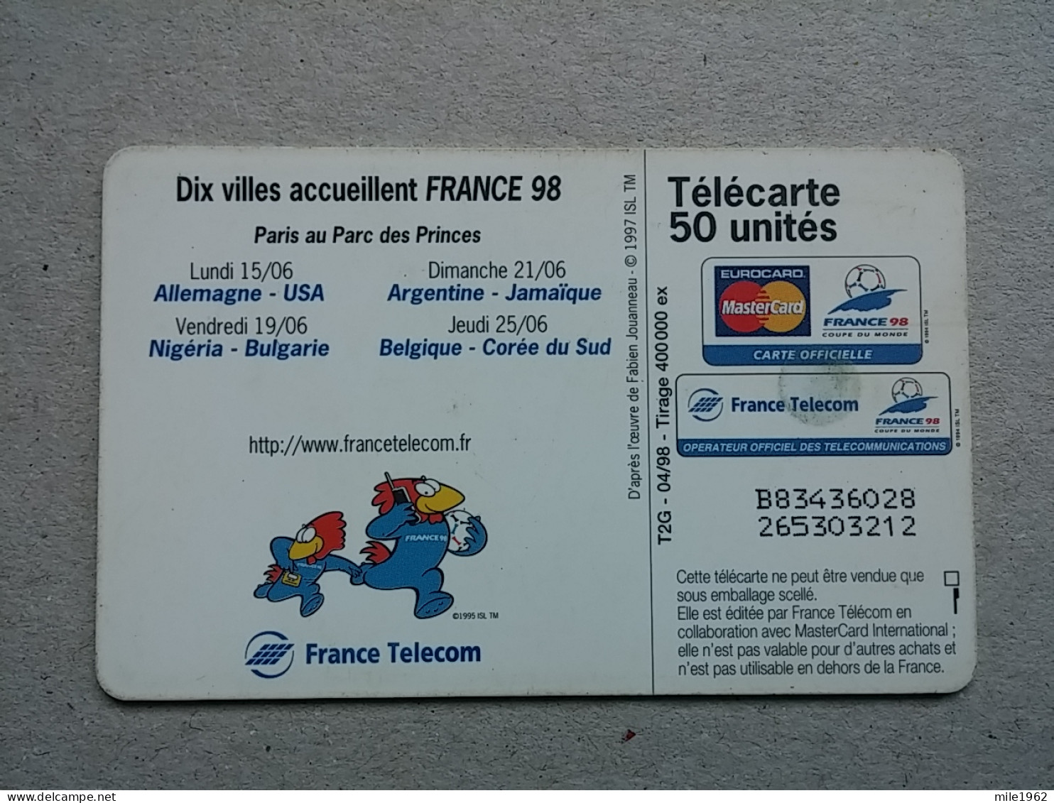 T-576 - FRANCE , Telecard, Télécarte, Phonecard,  - Autres & Non Classés