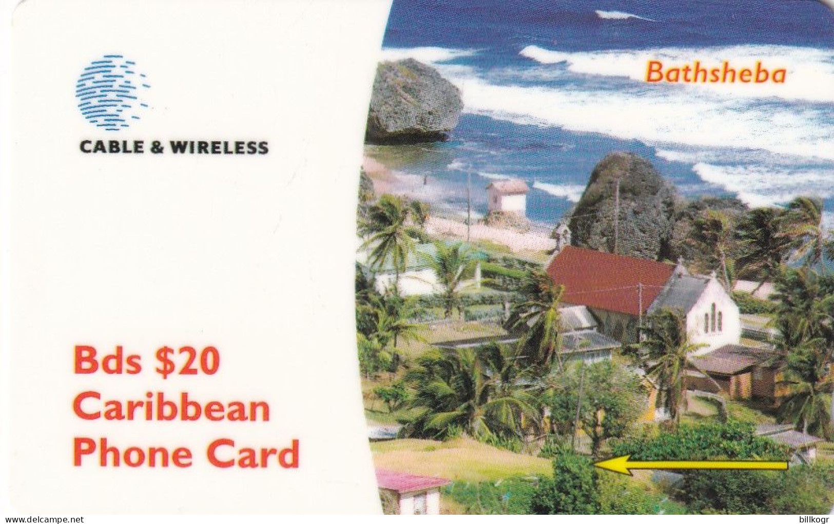 BARBADOS ISL.(GPT) - Bathsheba, CN : 284CBDC/B, Used - Barbados