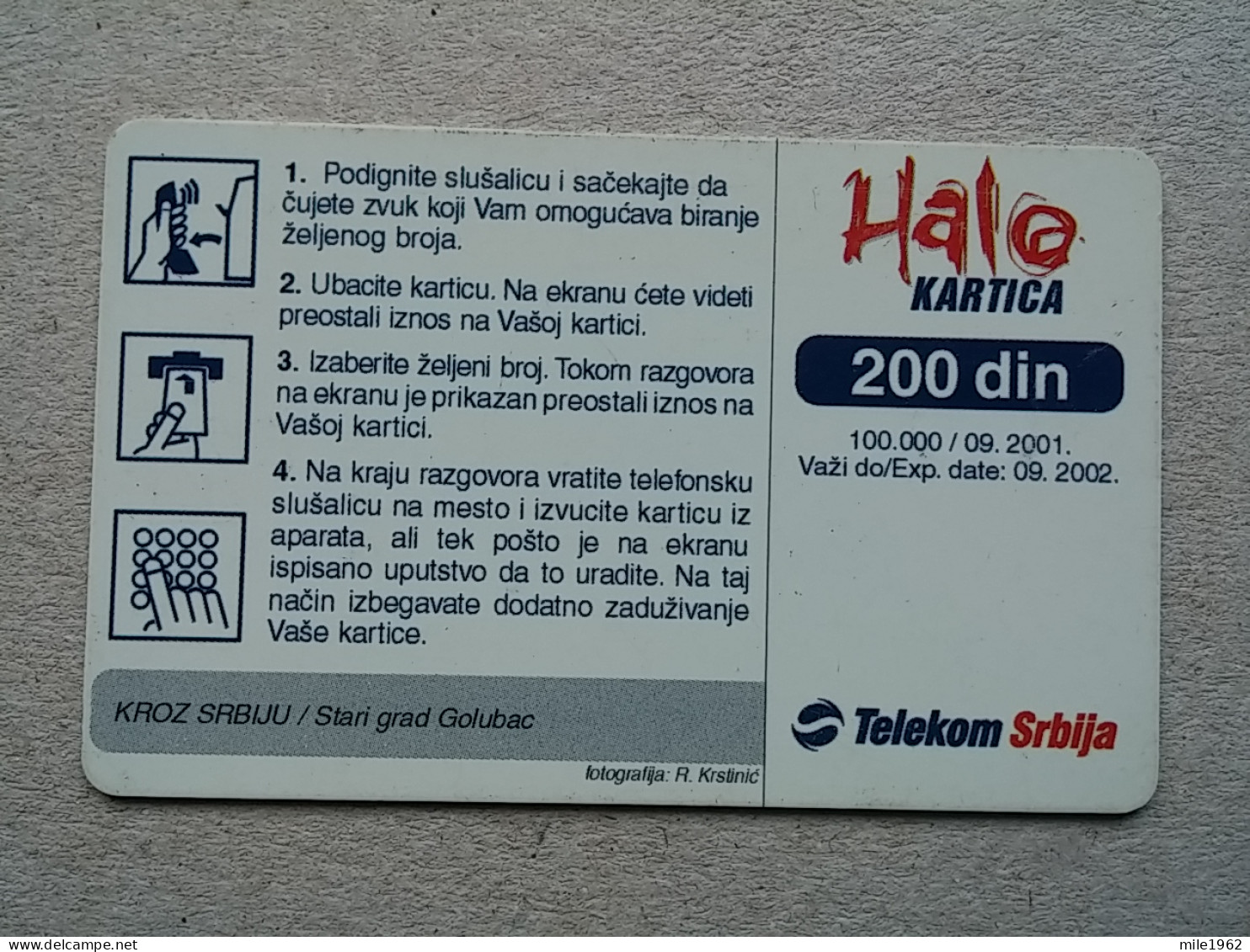 T-576 - SERBIA, Telecard, Télécarte, Phonecard,  - Yougoslavie