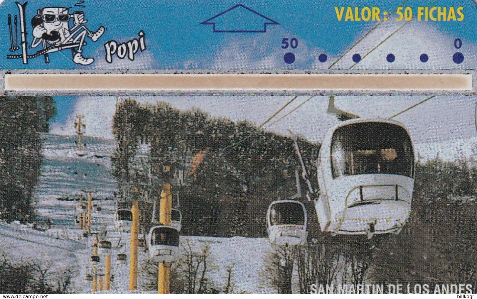 ARGENTINA(L&G) - San Martin De Los Andes/Cable Railway, POPI Telecard(PO 16), CN : 407E, Tirage 10000, Mint - Argentine