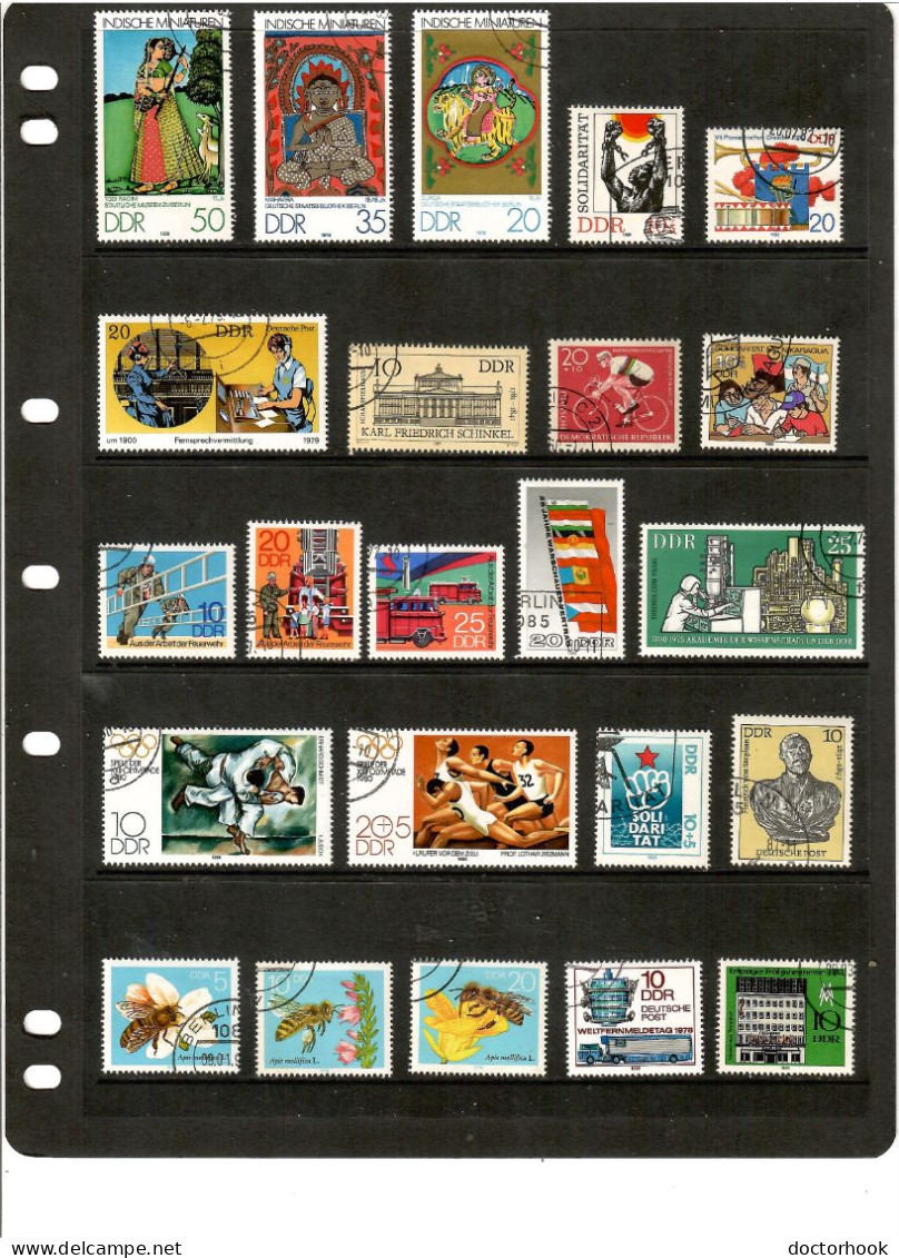 GERMAN DEMOCRATIC REPUBLIC---Collection Of USED DL-1330 - Collections (sans Albums)