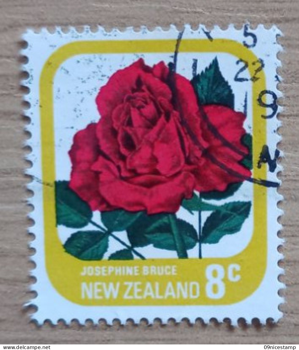 New Zealand, Year 1975, Cancelled; Flower; Rose - Gebruikt