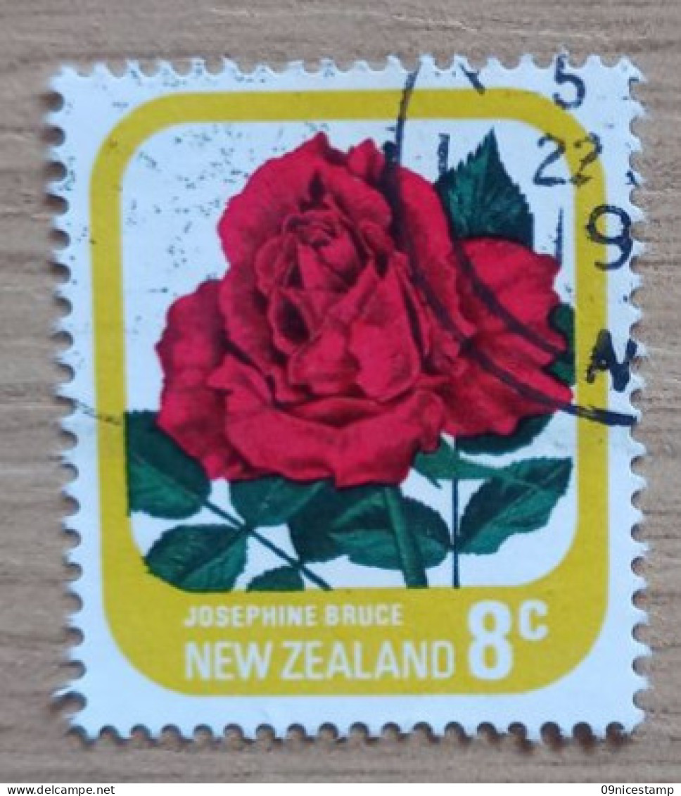 New Zealand, Year 1975, Cancelled; Flower; Rose - Oblitérés
