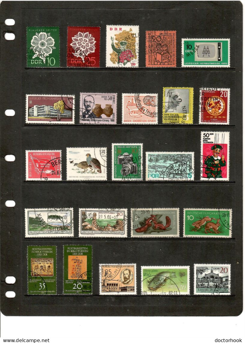 GERMAN DEMOCRATIC REPUBLIC---Collection Of USED DL-1331 - Collections (sans Albums)