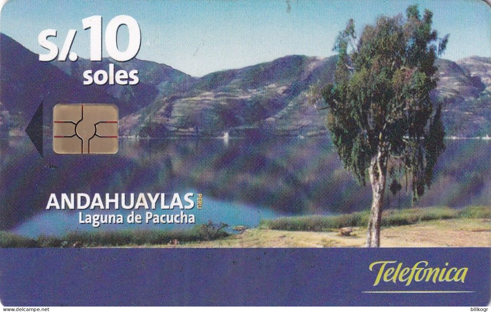 PERU - Andahuaylas/Laguna De Pacucha, Telefonica Telecard, Tirage %50000, 11/00, Used - Perù