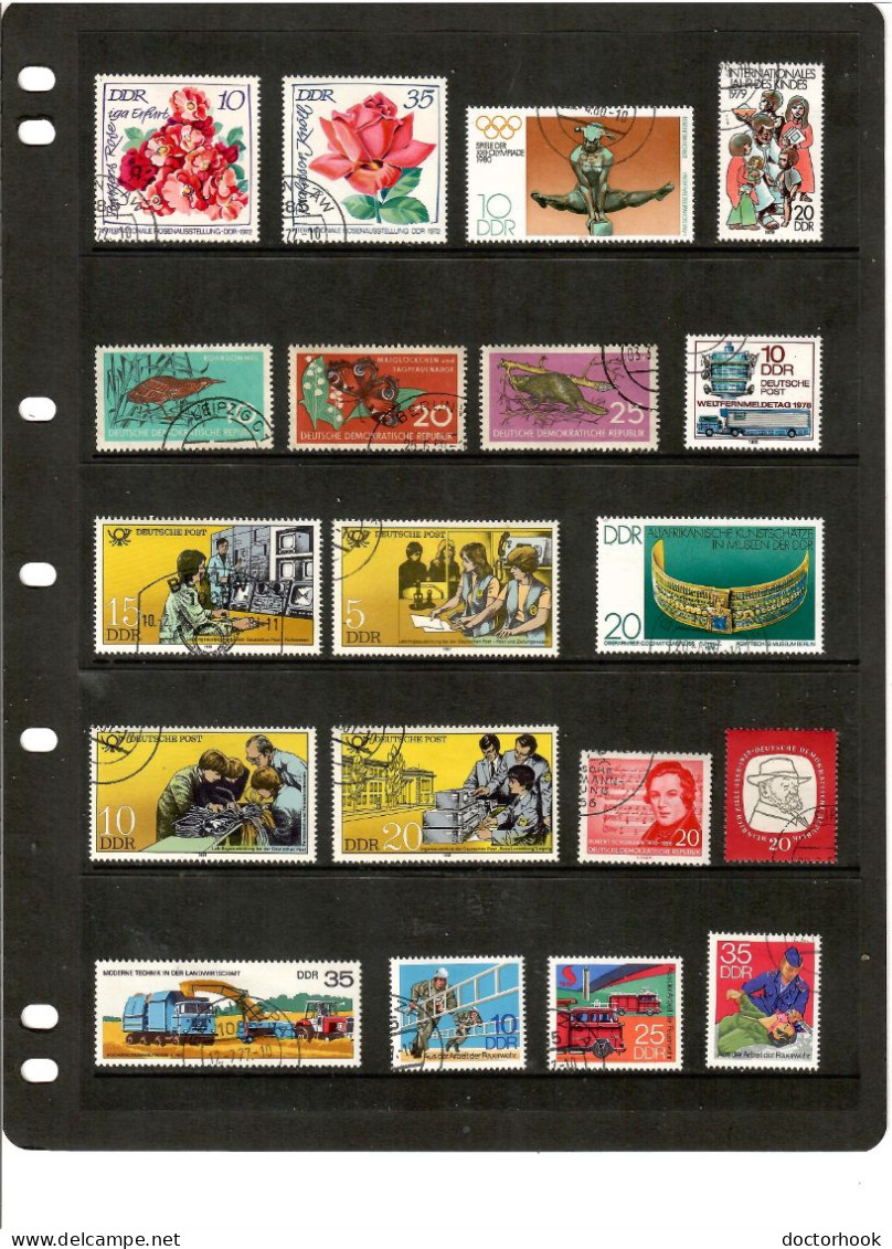 GERMAN DEMOCRATIC REPUBLIC---Collection Of USED DL-1333 - Collections (sans Albums)