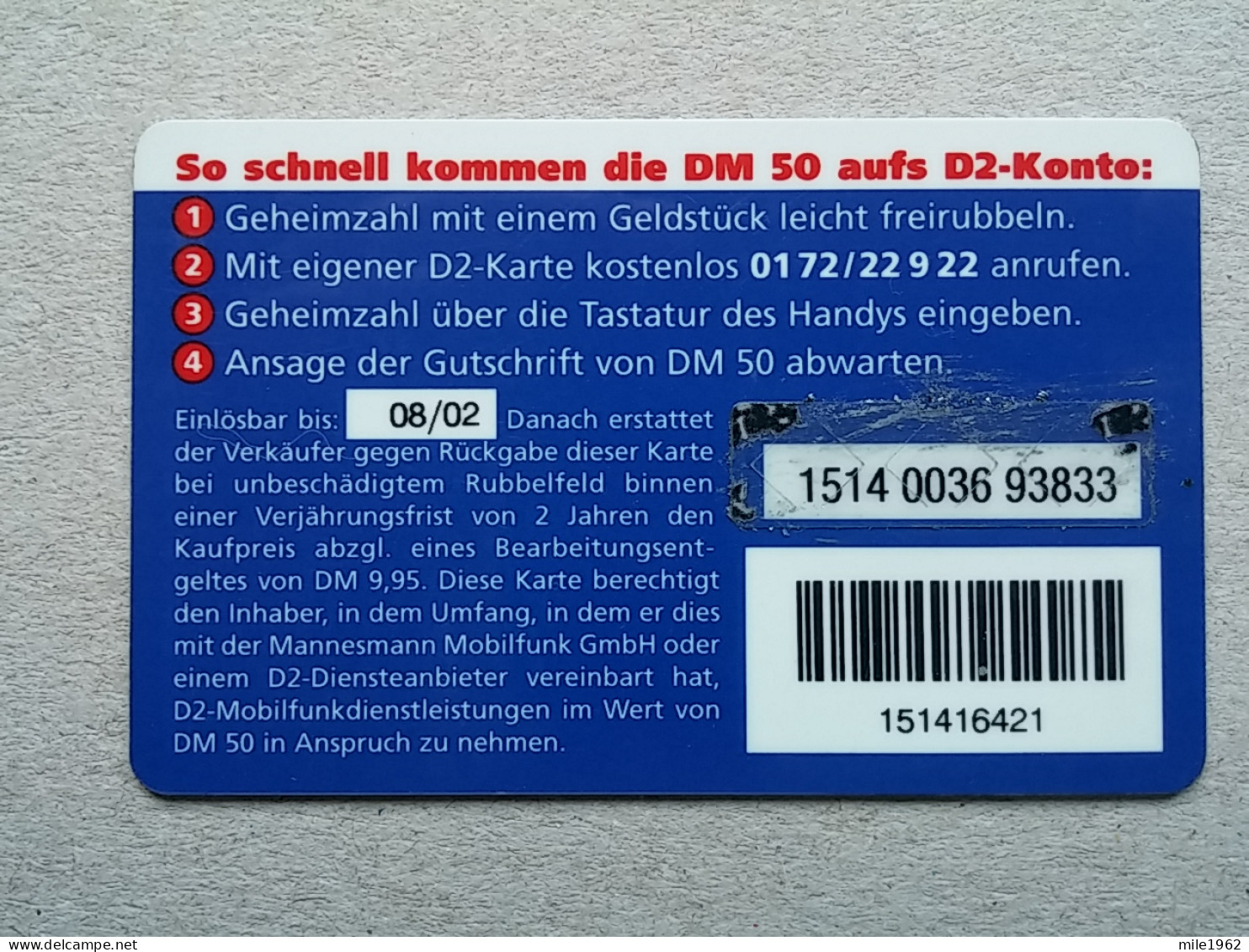 T-583 - GERMANY, Telecard, Télécarte, Phonecard, - Altri & Non Classificati