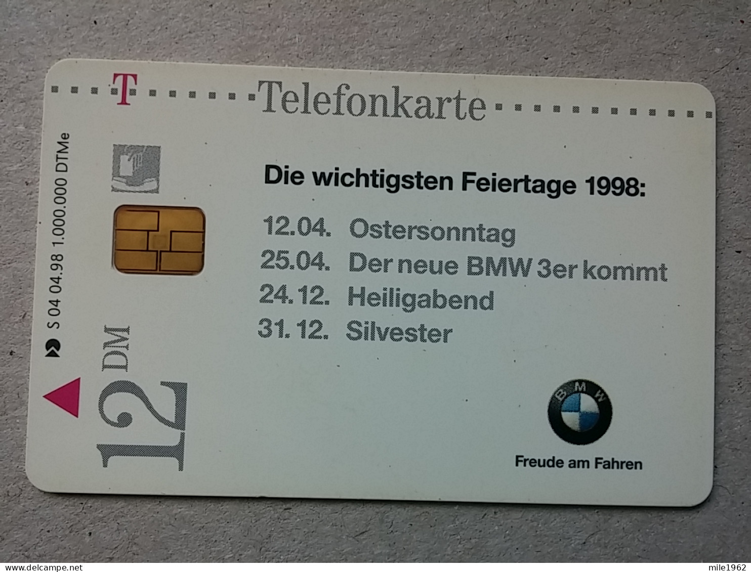 T-585 - GERMANY, Telecard, Télécarte, Phonecard, AUTO BMW - Otros & Sin Clasificación