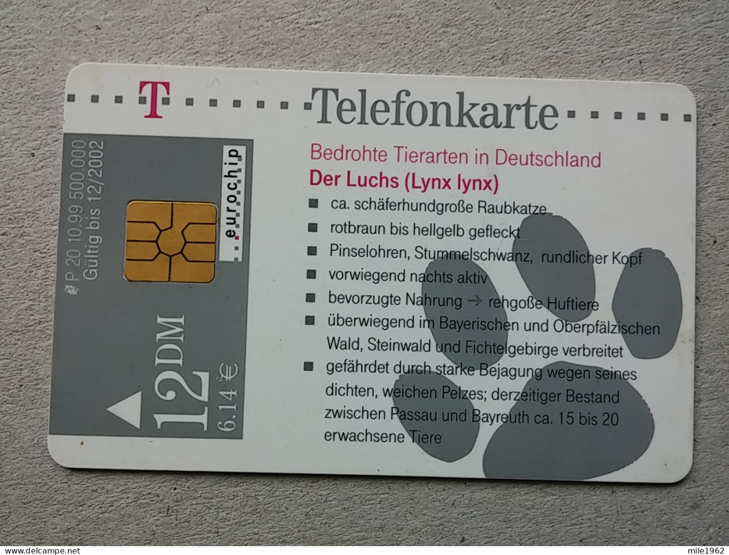 T-585 - GERMANY, Telecard, Télécarte, Phonecard, LYNX - Andere & Zonder Classificatie