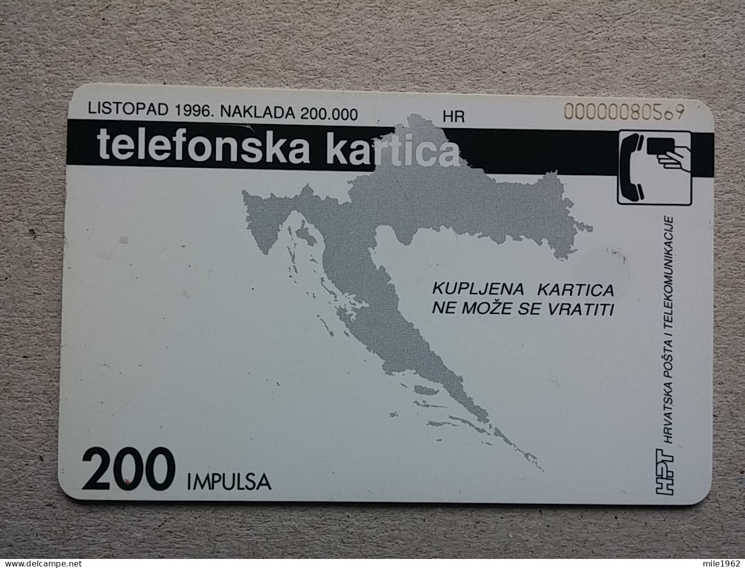 T-586 - CROATIA, Telecard, Télécarte, Phonecard,  - Croatie