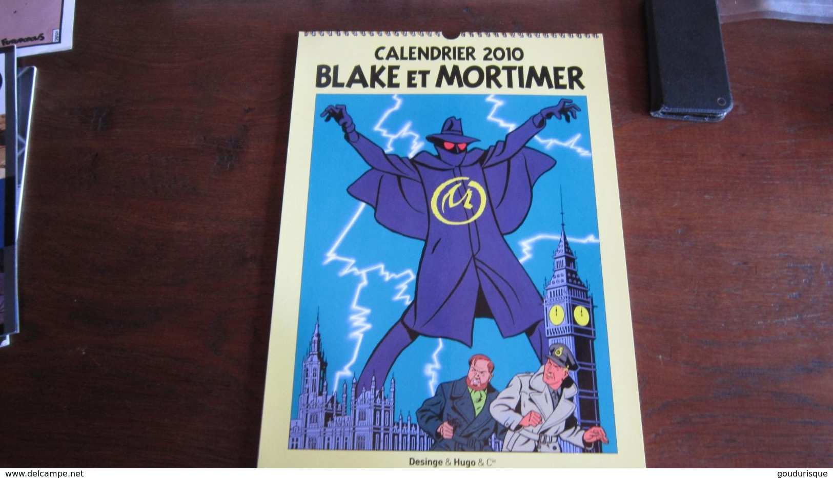 BLAKE ET MORTIMER CALENDRIER GRAND FORMAT 2010   JACOBS - Blake & Mortimer