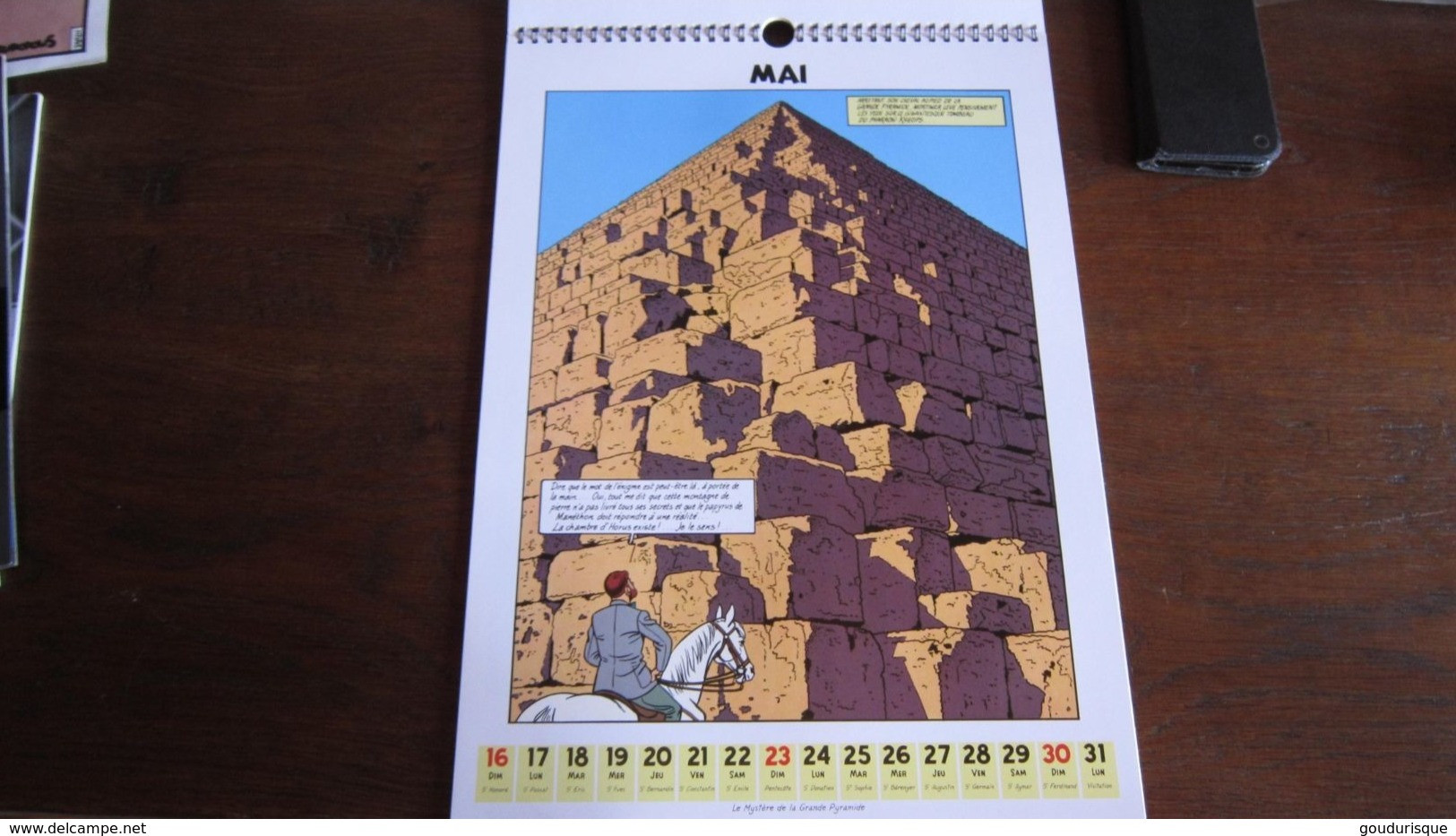 BLAKE ET MORTIMER CALENDRIER GRAND FORMAT 2010   JACOBS - Blake Et Mortimer