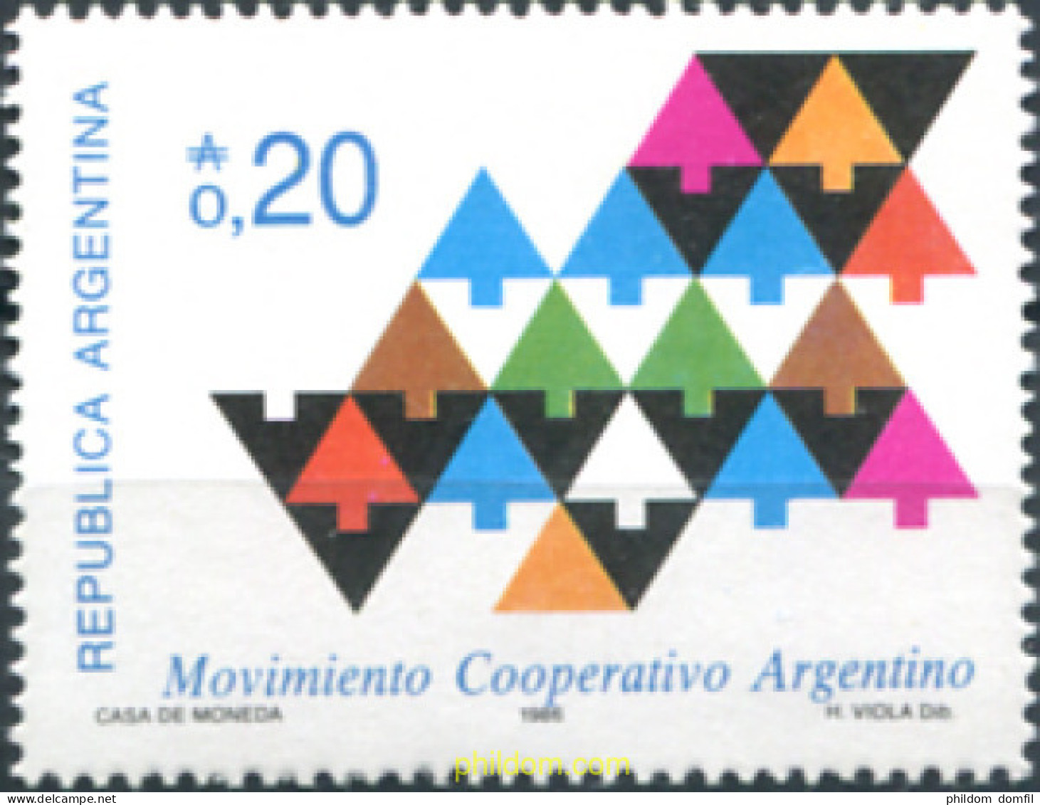 283660 MNH ARGENTINA 1987 MONUMENTO COOPERATIVO ARGENTINO - Neufs