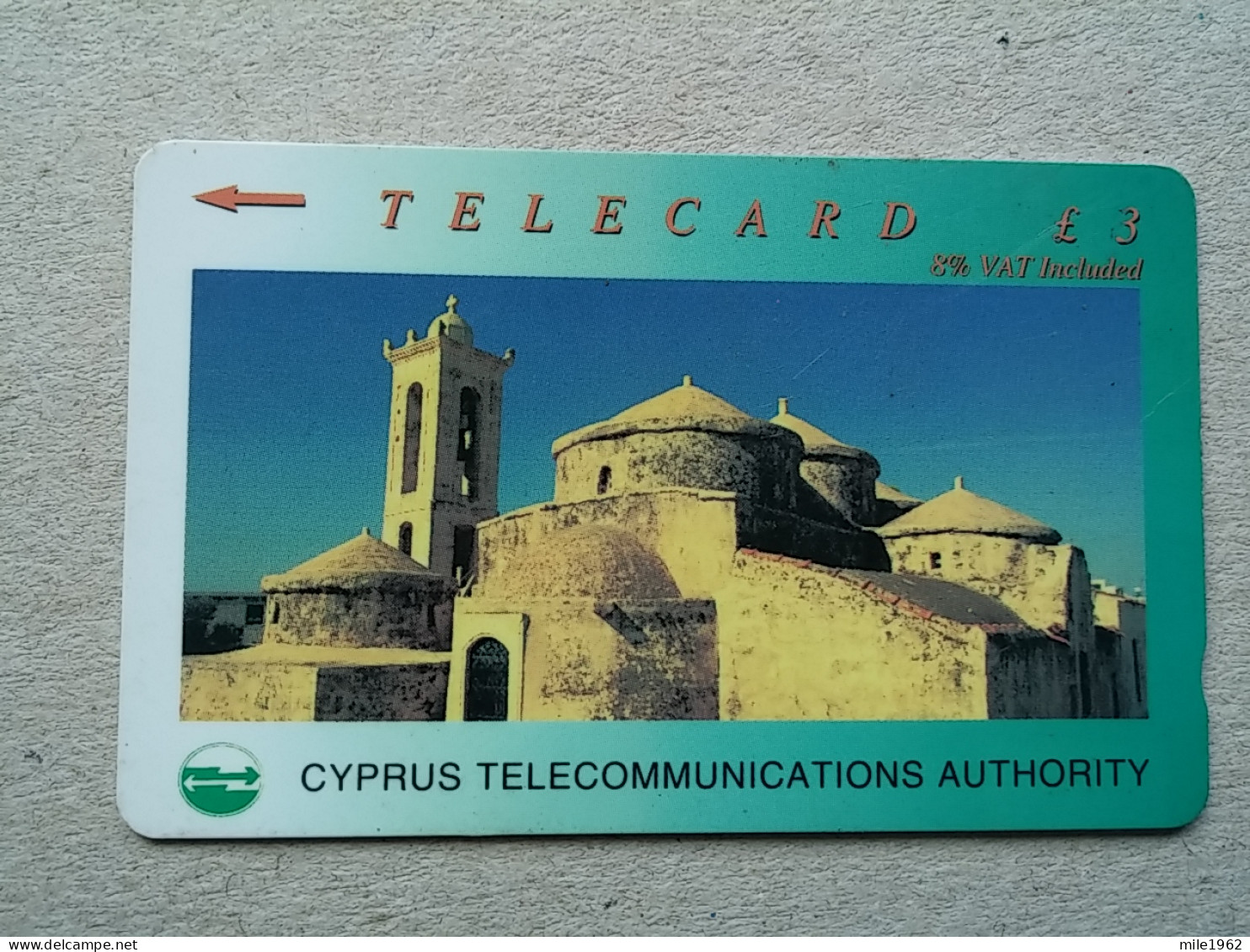 T-588 - CYPRUS Telecard, Télécarte, Phonecard,  - Bellapais Manastiri, MONASTERY - Cyprus