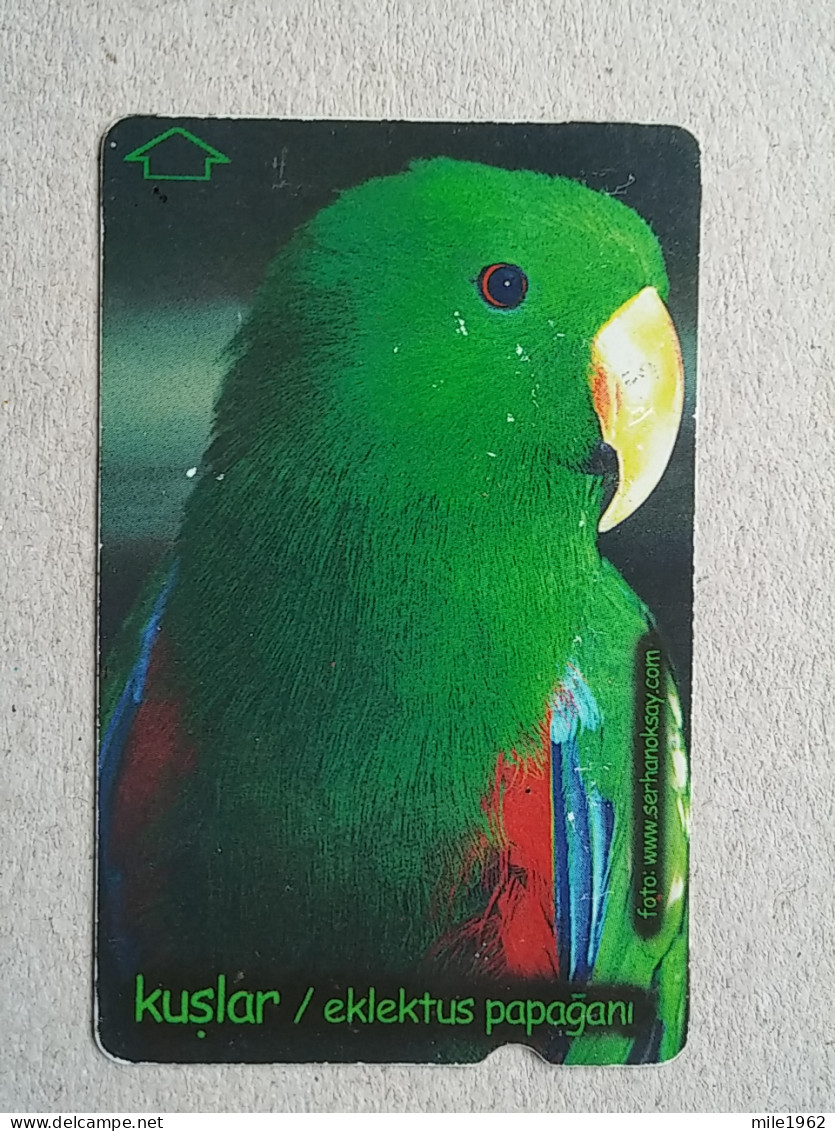 T-588 - TURKEY, Telecard, Télécarte, Phonecard, BIRD, OISEAU PARROT, PERROQUET - Turquia