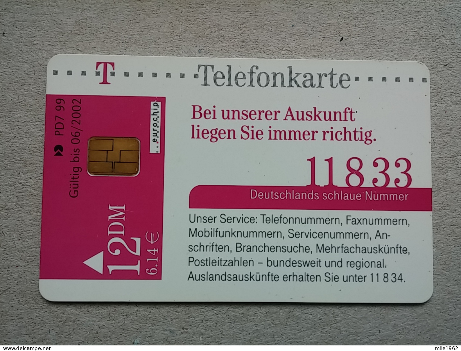 T-589 - GERMANY, Telecard, Télécarte, Phonecard,  - Andere & Zonder Classificatie