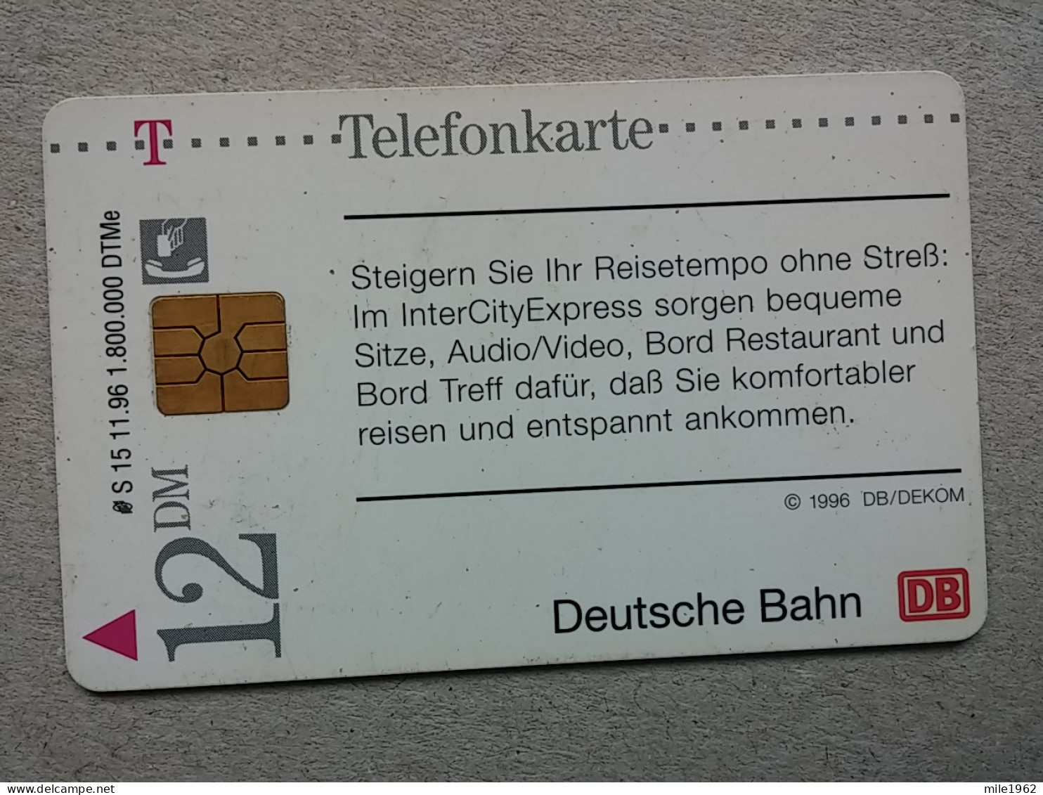 T-589 - GERMANY, Telecard, Télécarte, Phonecard, RAILWAY, TRAIN, CHEMIN DE FER - Andere & Zonder Classificatie