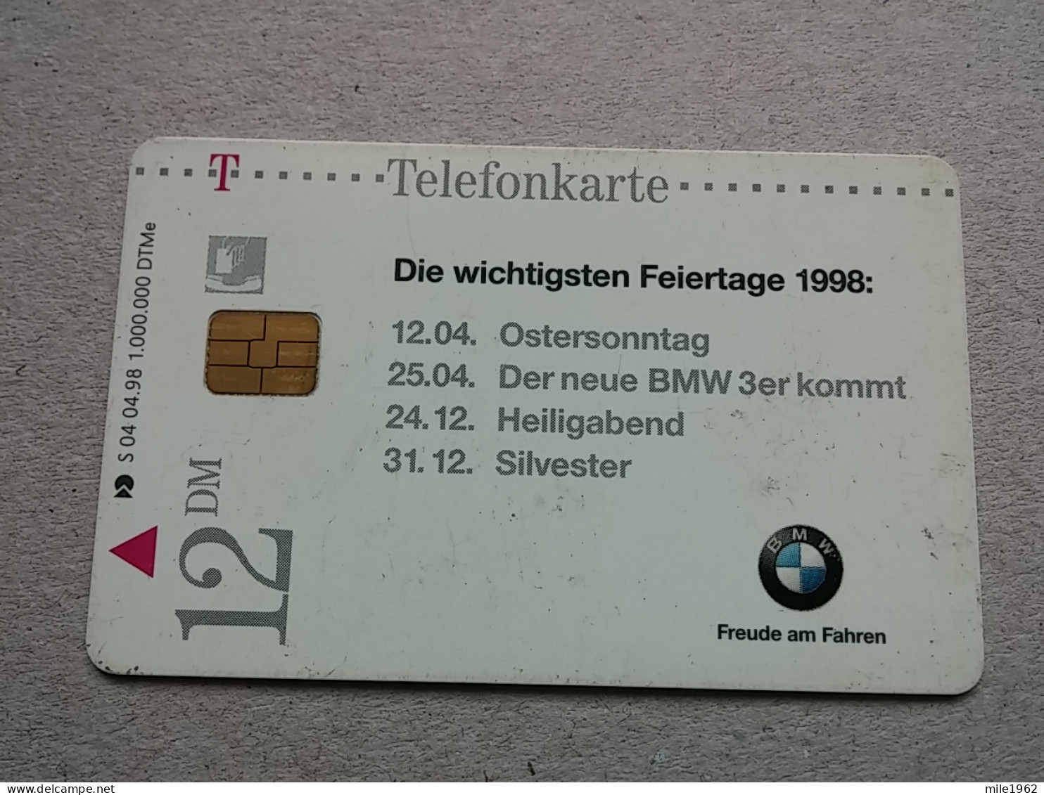 T-590 - GERMANY, Telecard, Télécarte, Phonecard, AUTO BMW - Sonstige & Ohne Zuordnung