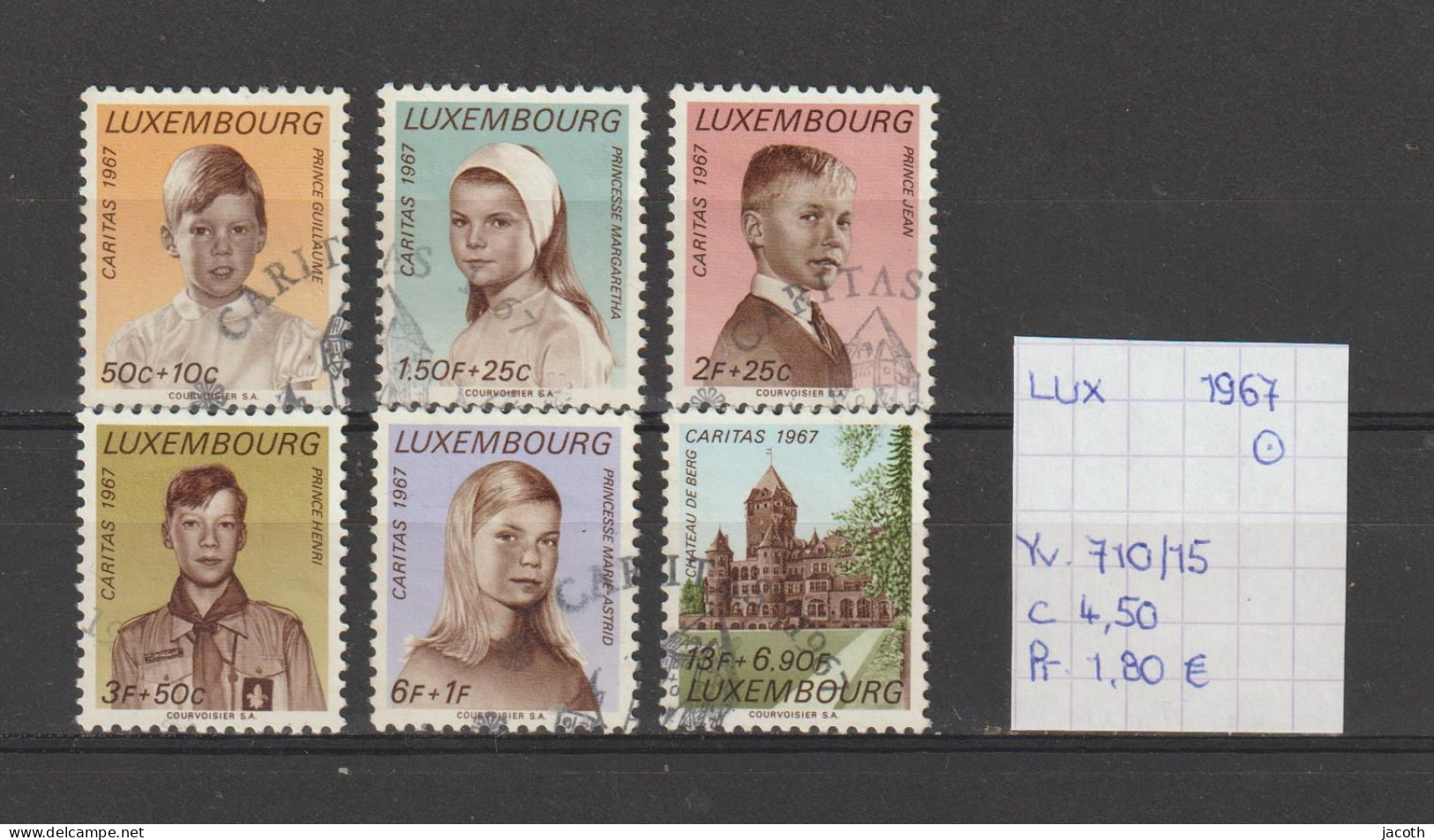 (TJ) Luxembourg 1967 - YT 710/15 (gest./obl./used) - Oblitérés