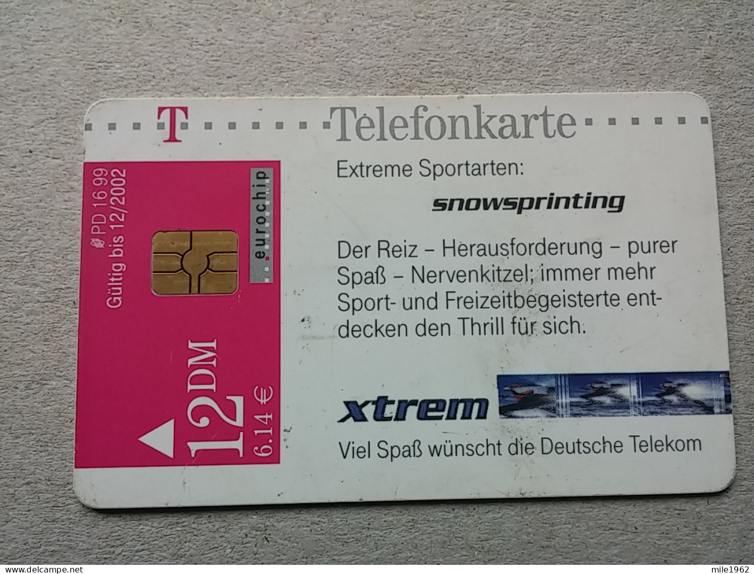 T-591 - GERMANY, Telecard, Télécarte, Phonecard, EXTREM SPORT - Autres & Non Classés