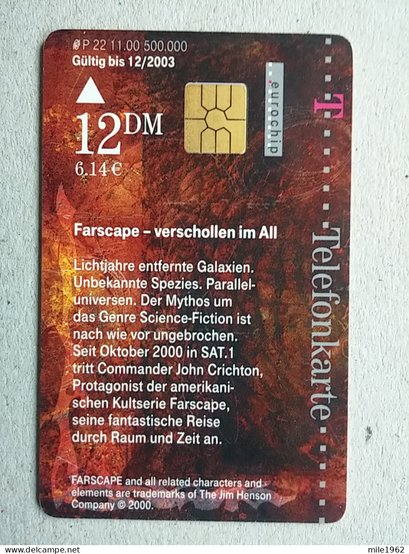 T-592 - GERMANY, Telecard, Télécarte, Phonecard, FARSCAPE - Altri & Non Classificati