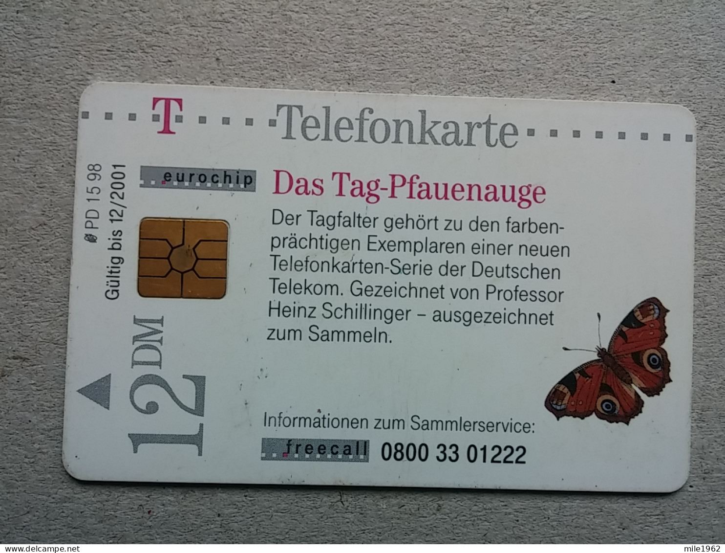 T-593 - GERMANY, Telecard, Télécarte, Phonecard, BUTTERFLY, PAPILLON - Altri & Non Classificati