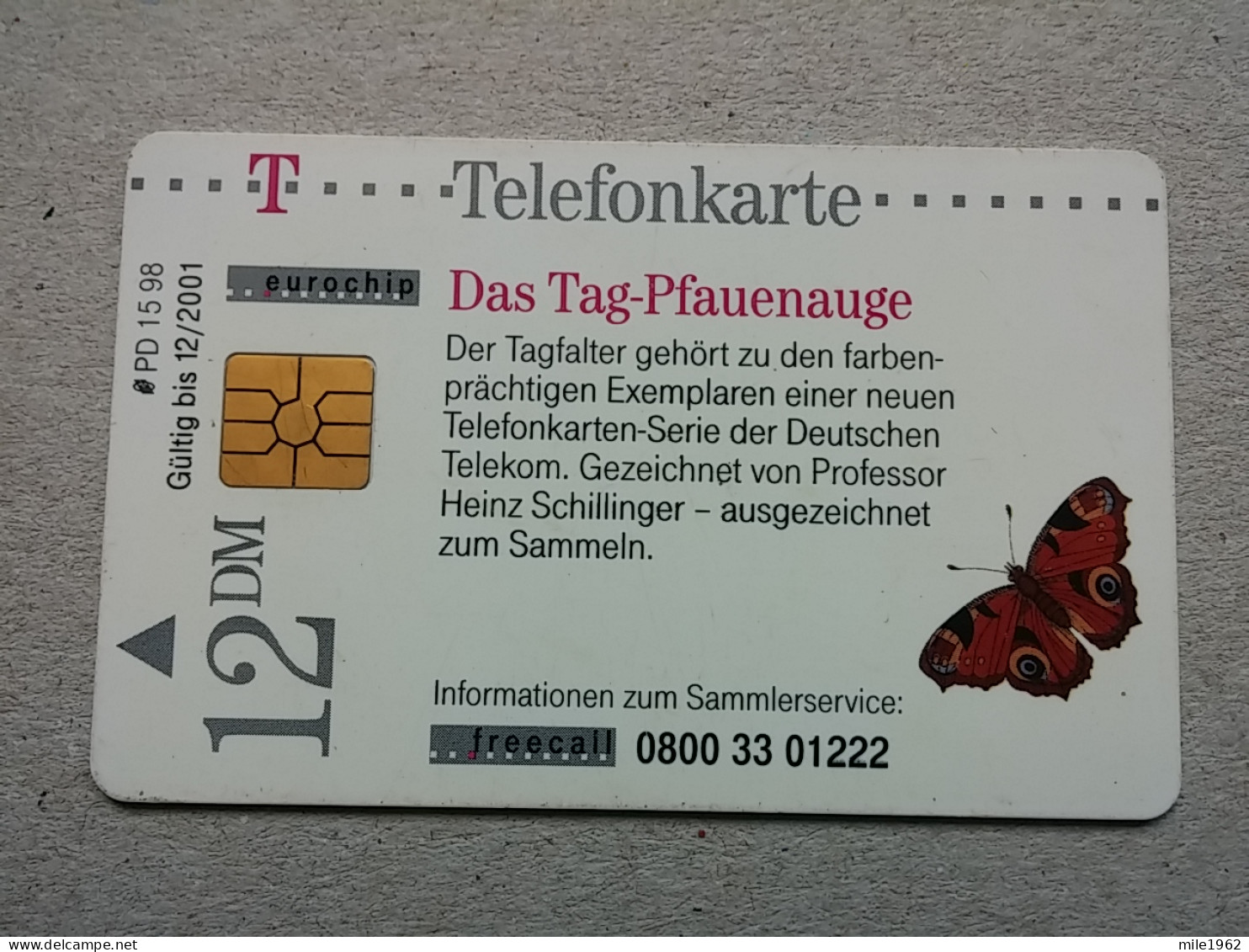 T-594 - GERMANY, Telecard, Télécarte, Phonecard, BUTTERFLY, PAPILLON - Sonstige & Ohne Zuordnung