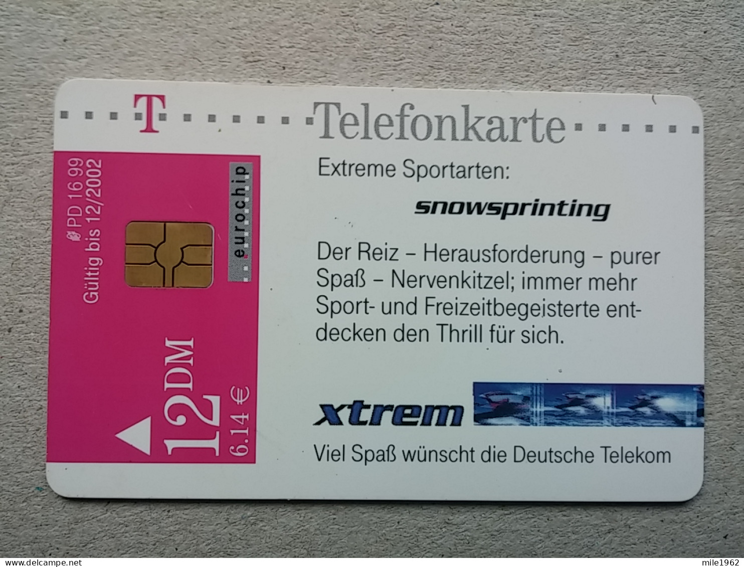 T-596 - GERMANY, Telecard, Télécarte, Phonecard, EXTREME SPORT - Other & Unclassified